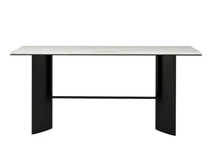 TONDO - Rectangular console table with stone top _ ANA ROQUE INTERIORS